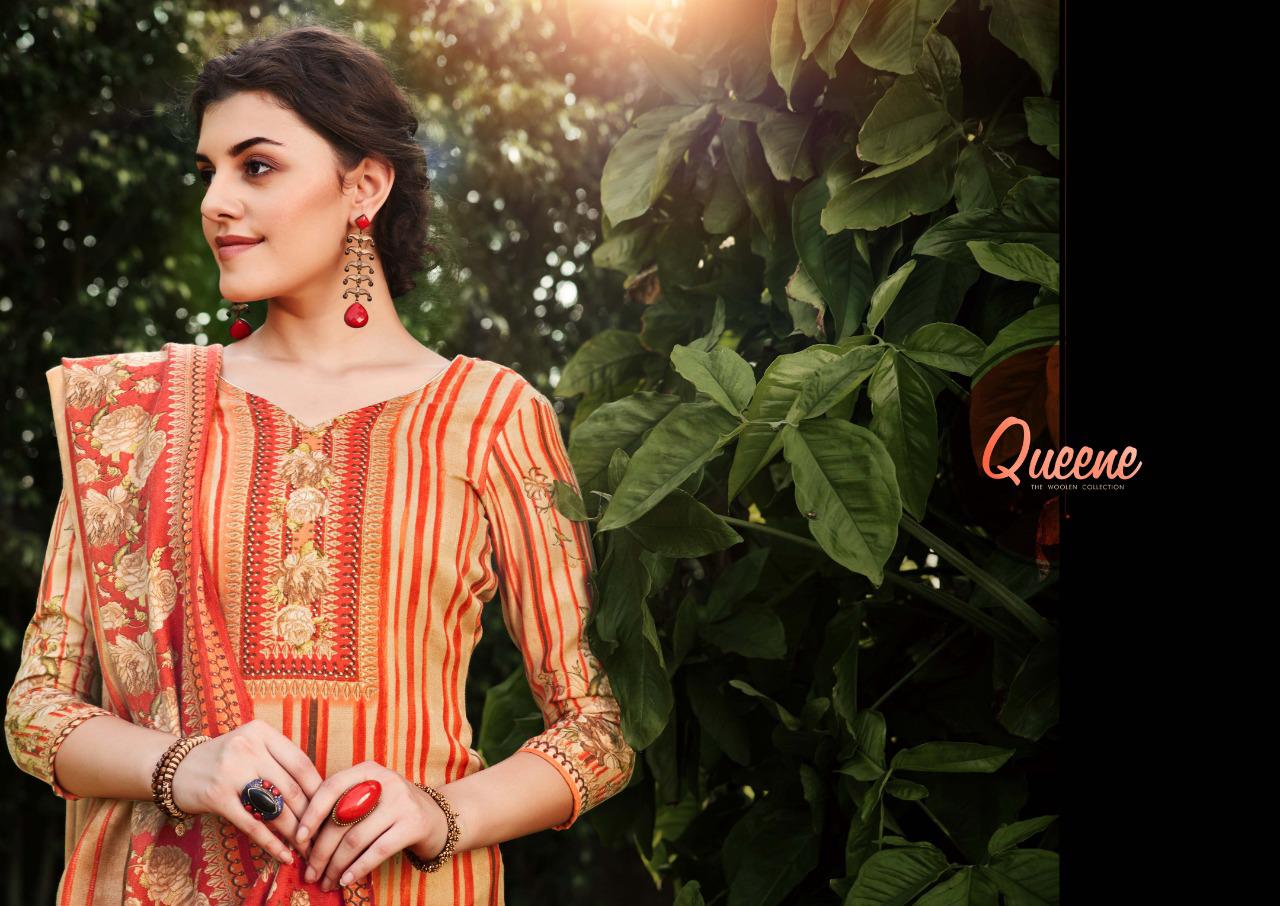 Sargam Prints Presents Queene Pure Pashmina Designer Print With Foil Work Salwar Kameez