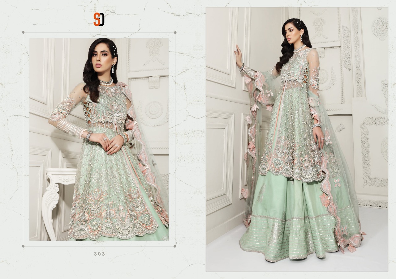Shraddha Designer Launched Anaya Bridal Butterfly Net With Embroidery Work Pakisatni Suits
