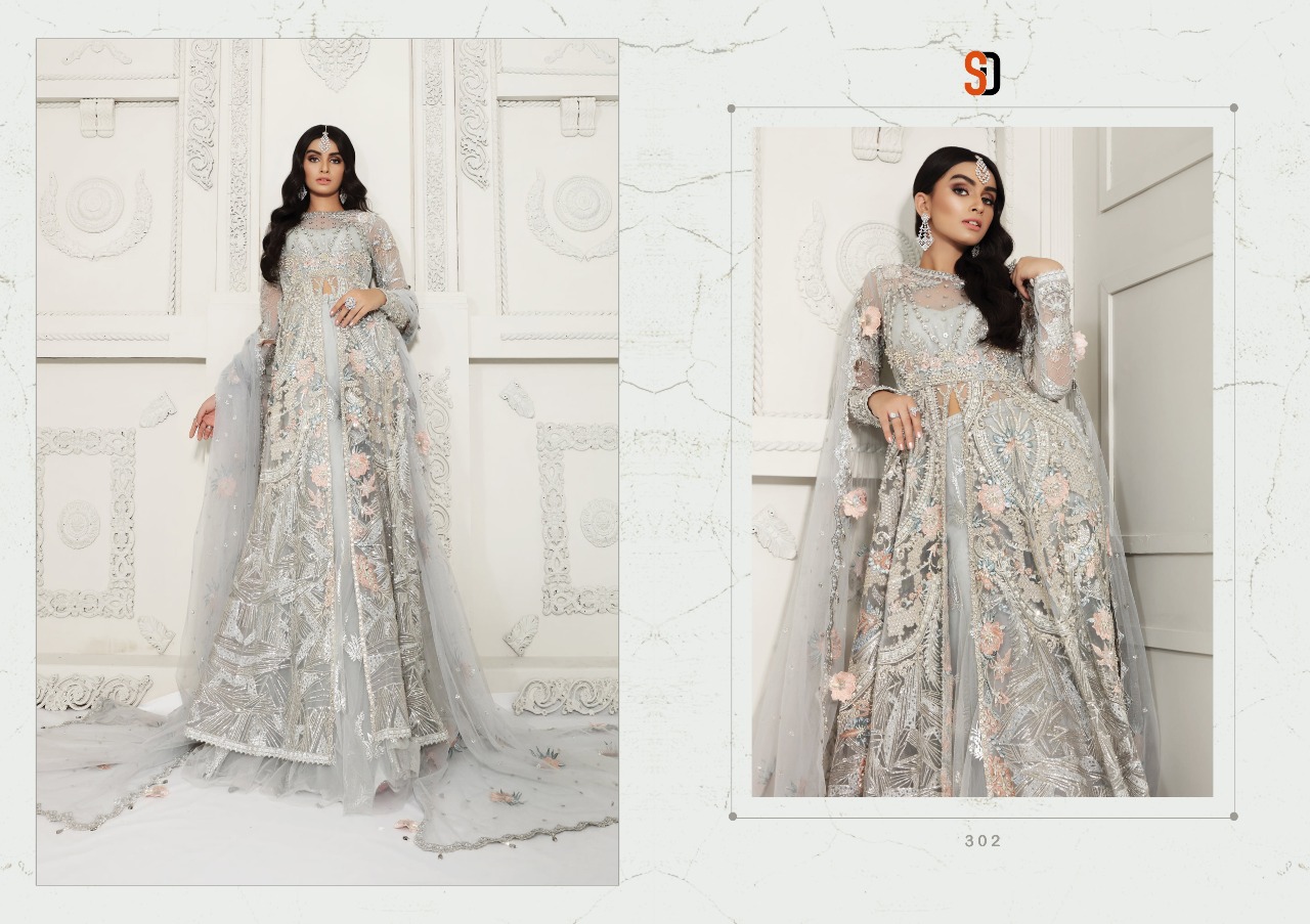 Shraddha Designer Launched Anaya Bridal Butterfly Net With Embroidery Work Pakisatni Suits