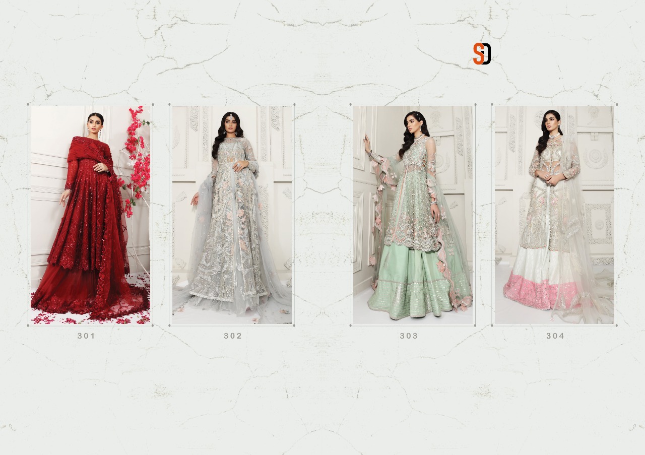 Shraddha Designer Launched Anaya Bridal Butterfly Net With Embroidery Work Pakisatni Suits