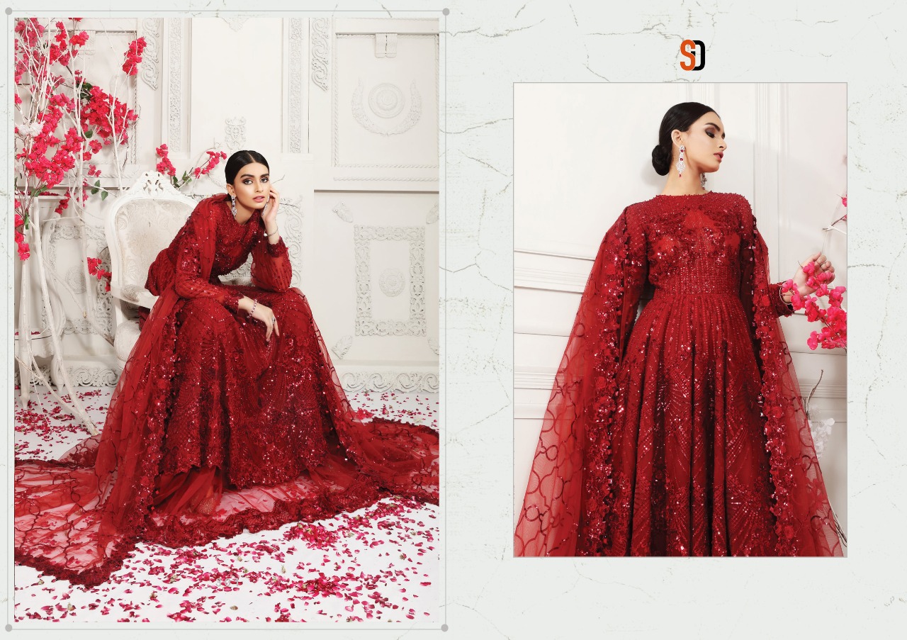 Shraddha Designer Launched Anaya Bridal Butterfly Net With Embroidery Work Pakisatni Suits