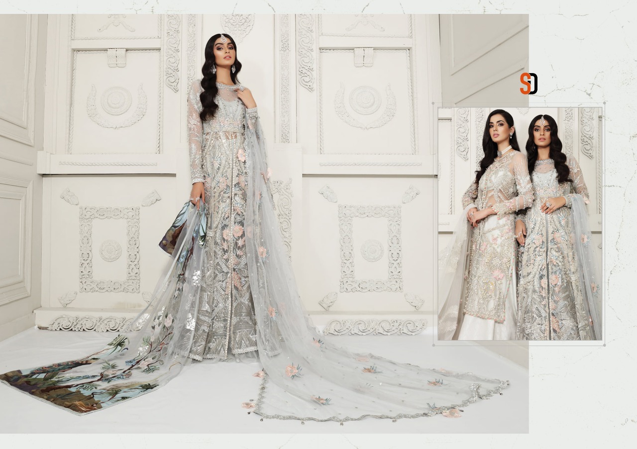 Shraddha Designer Launched Anaya Bridal Butterfly Net With Embroidery Work Pakisatni Suits