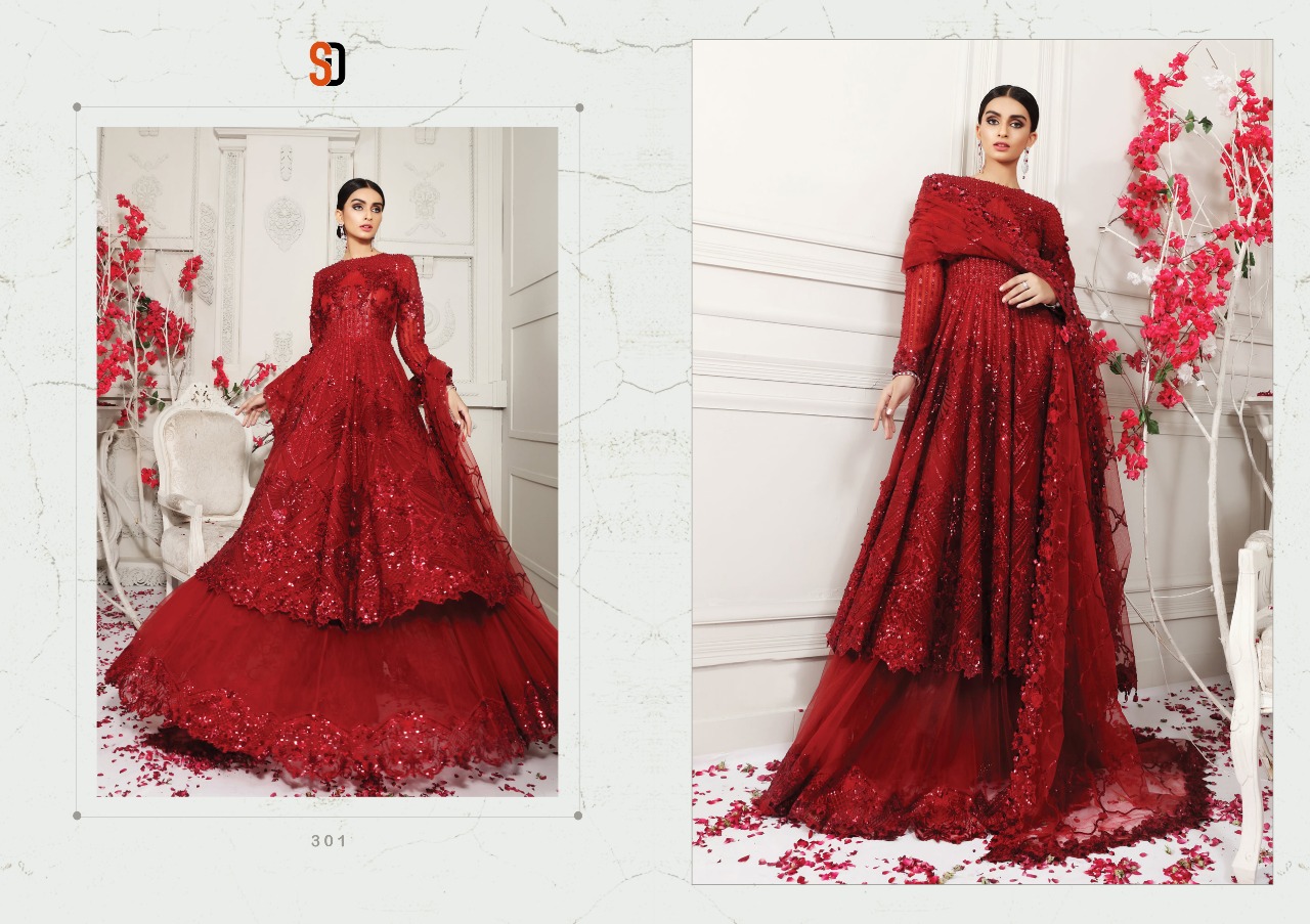 Shraddha Designer Launched Anaya Bridal Butterfly Net With Embroidery Work Pakisatni Suits