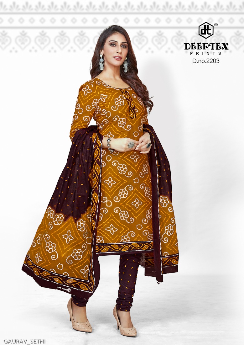 Deeptex Presents Chunari Vol 22 Pure Cotton Fancy Designer Salwar Suits