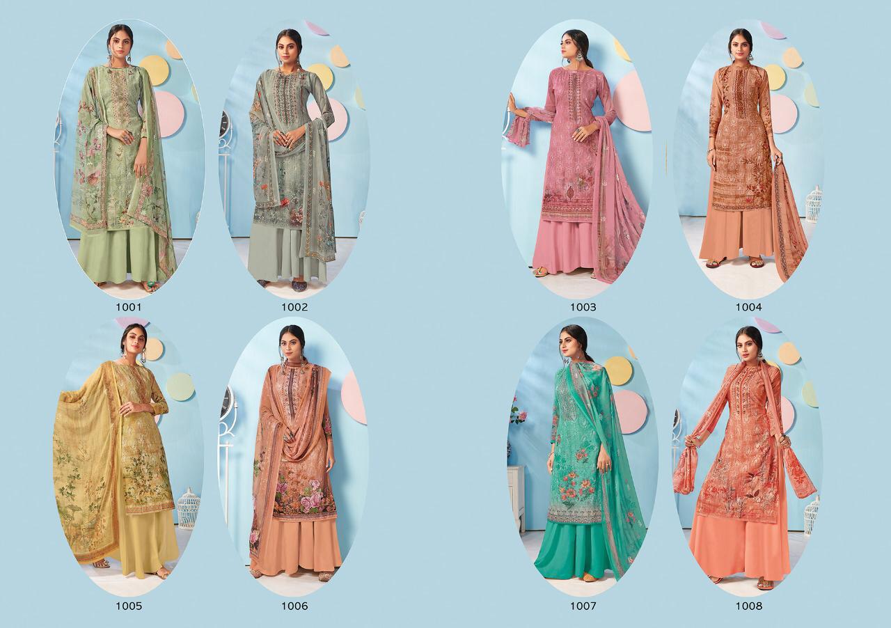 Hansa Launched Sonpari Georgette Digital Print Ari Work Salwar Kameez