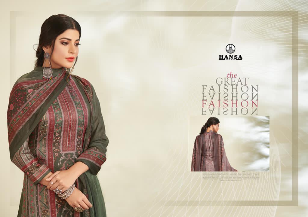 Hansa Launcehd Hidaya Shabnam Pashmina Digital Print With Swarovski Work Salwar Kameez