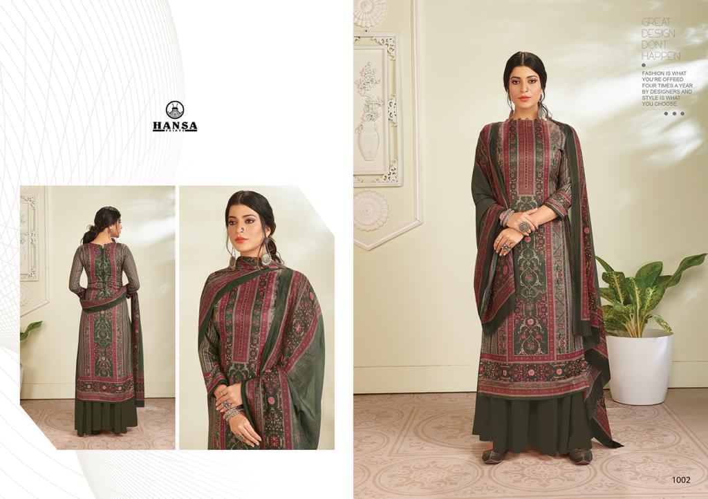 Hansa Launcehd Hidaya Shabnam Pashmina Digital Print With Swarovski Work Salwar Kameez