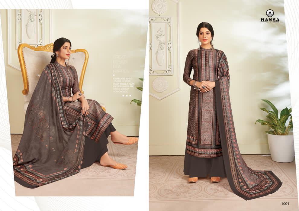 Hansa Launcehd Hidaya Shabnam Pashmina Digital Print With Swarovski Work Salwar Kameez