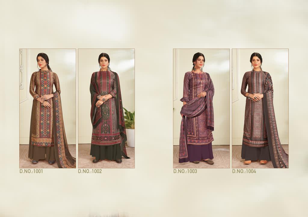 Hansa Launcehd Hidaya Shabnam Pashmina Digital Print With Swarovski Work Salwar Kameez