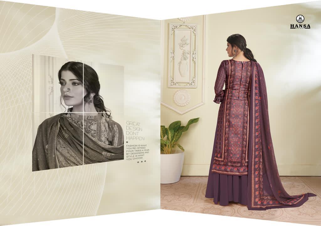 Hansa Launcehd Hidaya Shabnam Pashmina Digital Print With Swarovski Work Salwar Kameez