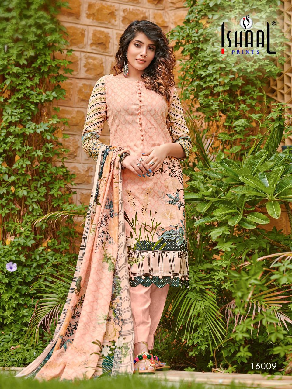 Ishaal Print Launched Gulmohar Vol 16 Pure Lawn Fancy Designer Salwar Suits
