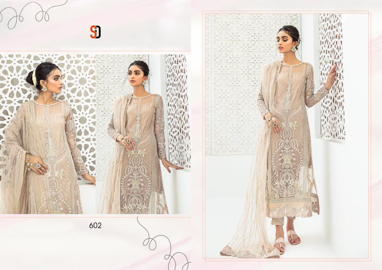Sharaddha Designer Presents Qulamkar Heavy Butterfly Net With Heavy Embroidery Work Pakistani Suits