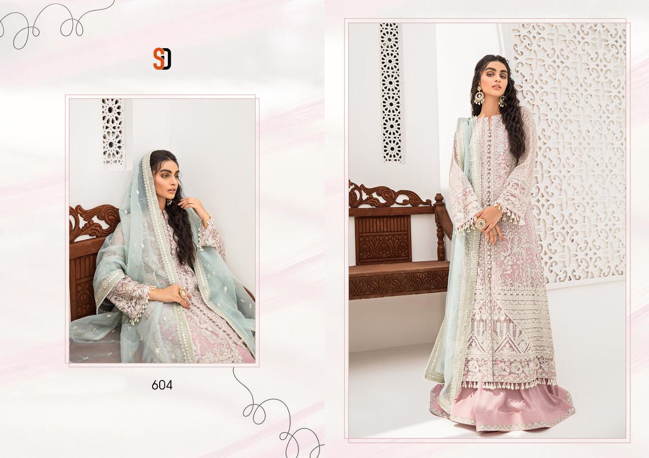Sharaddha Designer Presents Qulamkar Heavy Butterfly Net With Heavy Embroidery Work Pakistani Suits