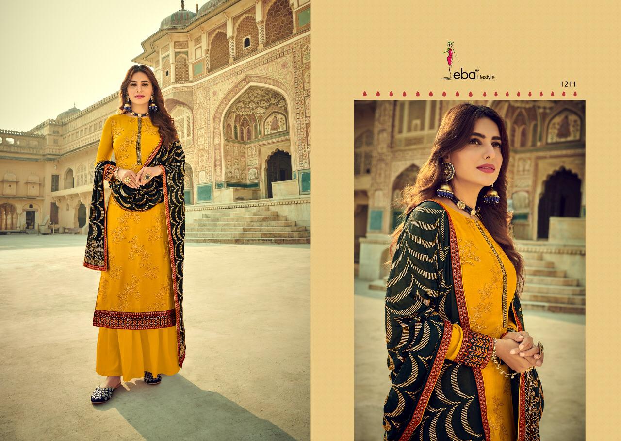 Eba Lifestyle Presents Cadbury Pure Viscose Upada Silk With Heavy Embroidery Work Salwar Kameez Wholesale Dealer Surat