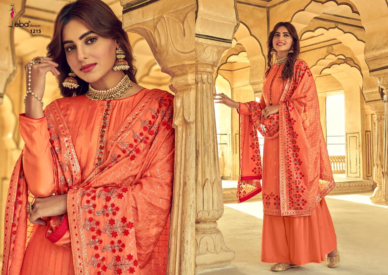 Eba Lifestyle Presents Cadbury Pure Viscose Upada Silk With Heavy Embroidery Work Salwar Kameez Wholesale Dealer Surat
