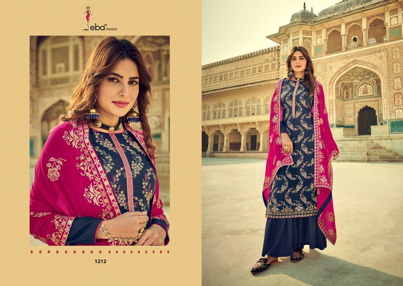 Eba Lifestyle Presents Cadbury Pure Viscose Upada Silk With Heavy Embroidery Work Salwar Kameez Wholesale Dealer Surat