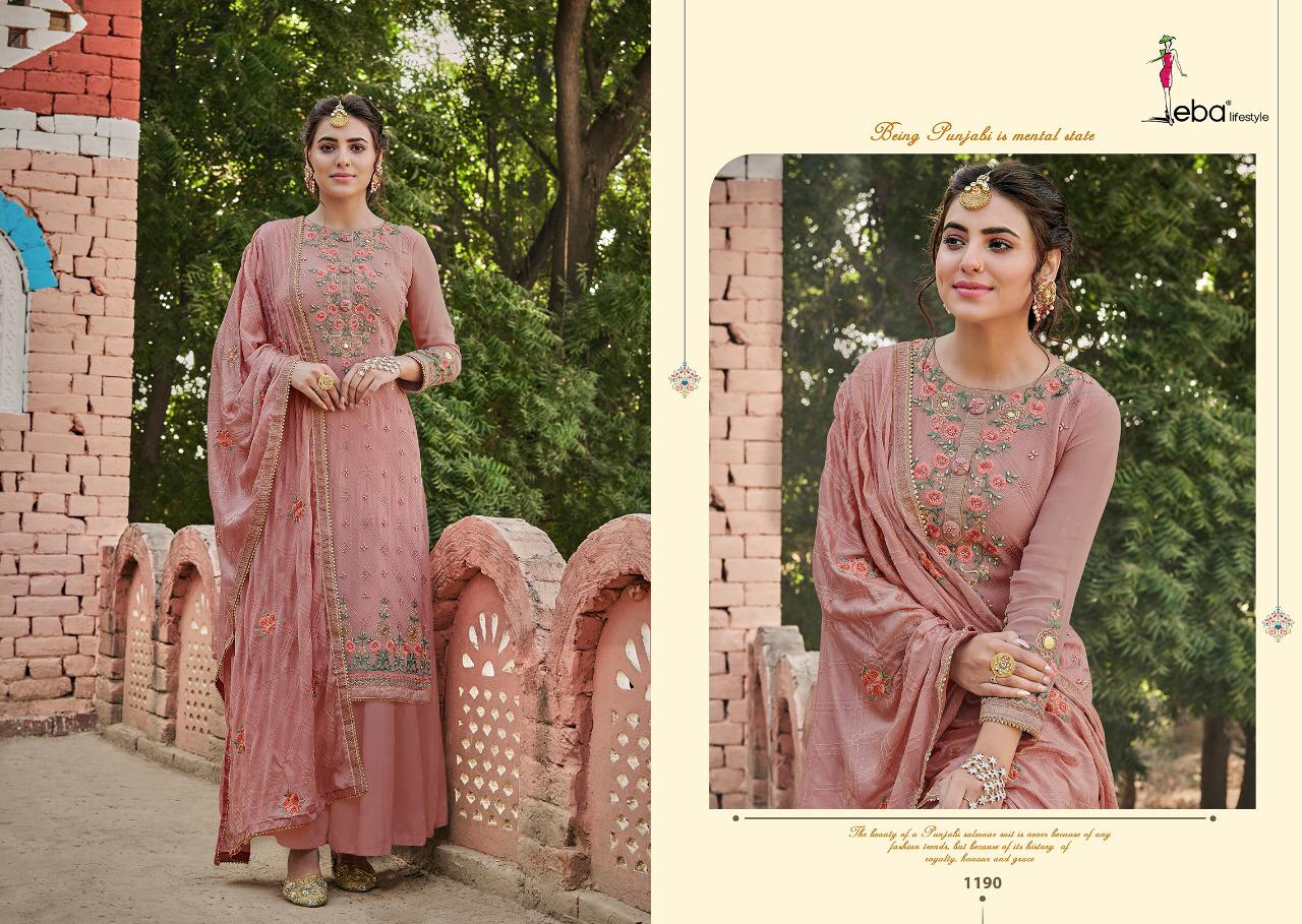 Eba Lifestyle Ashpreet Heavy Chinon With Heavy Embroidery Fancy Designer Salwar Kameez