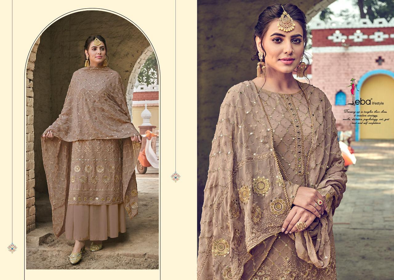 Eba Lifestyle Ashpreet Heavy Chinon With Heavy Embroidery Fancy Designer Salwar Kameez