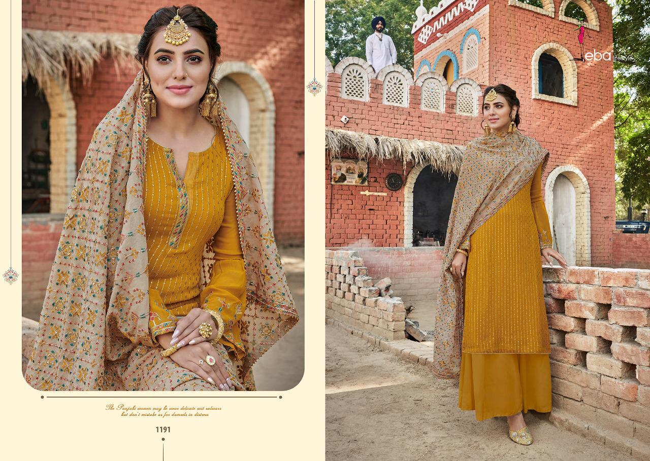 Eba Lifestyle Ashpreet Heavy Chinon With Heavy Embroidery Fancy Designer Salwar Kameez