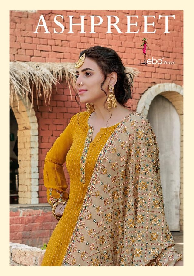 Eba Lifestyle Ashpreet Heavy Chinon With Heavy Embroidery Fancy Designer Salwar Kameez
