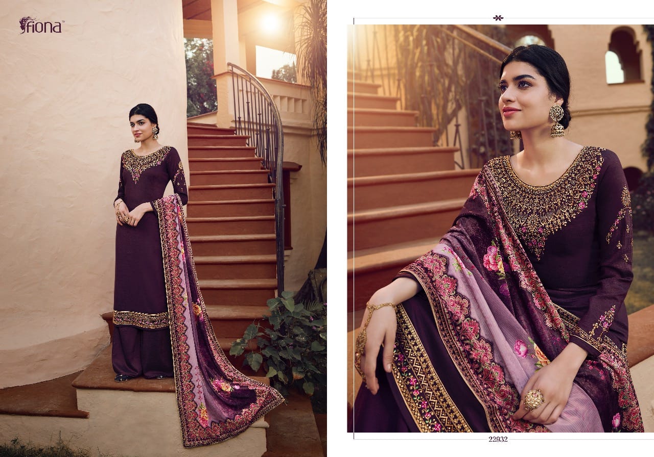 Fiona Presents Gulfam Super Soft Silk With Handwork Fancy Designer Salwar Kameez Wholesaler At Surat