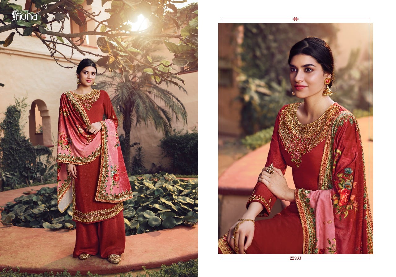Fiona Presents Gulfam Super Soft Silk With Handwork Fancy Designer Salwar Kameez Wholesaler At Surat