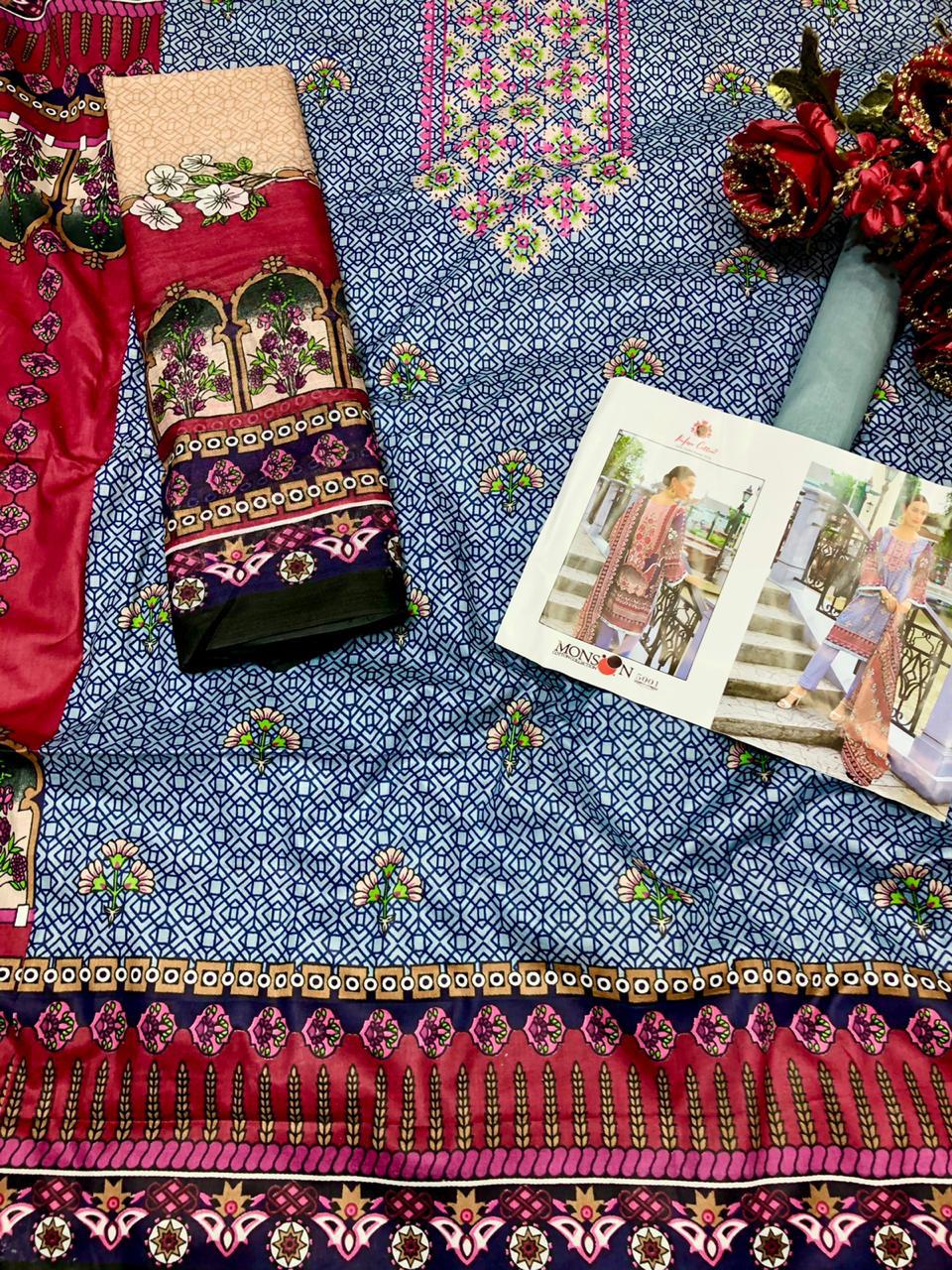 Nafisa Cotton Presents Monsoon Cotton Collection Vol 5 Cotton Print Pakistani Suits