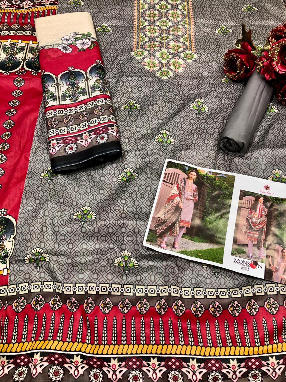 Nafisa Cotton Presents Monsoon Cotton Collection Vol 5 Cotton Print Pakistani Suits