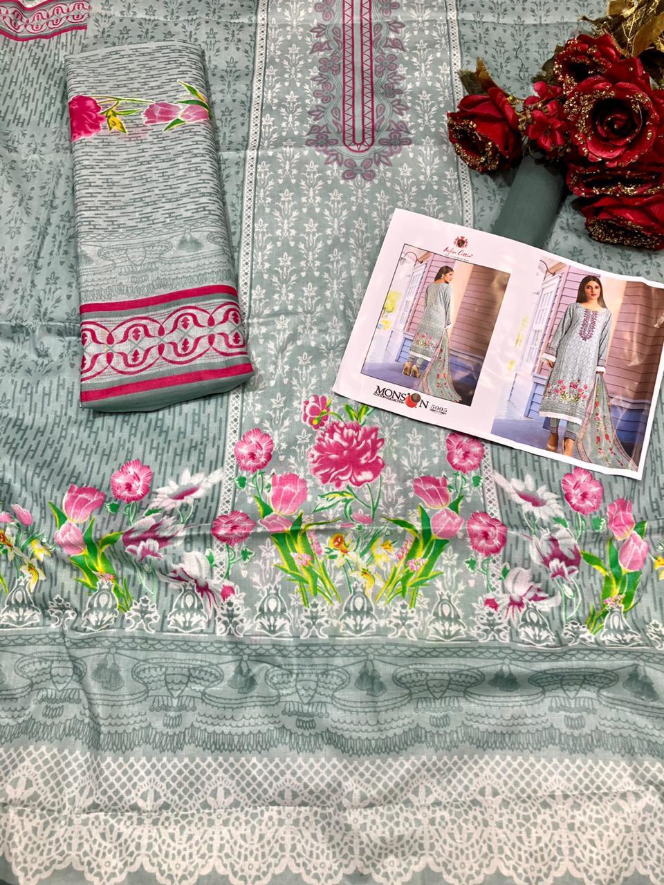 Nafisa Cotton Presents Monsoon Cotton Collection Vol 5 Cotton Print Pakistani Suits