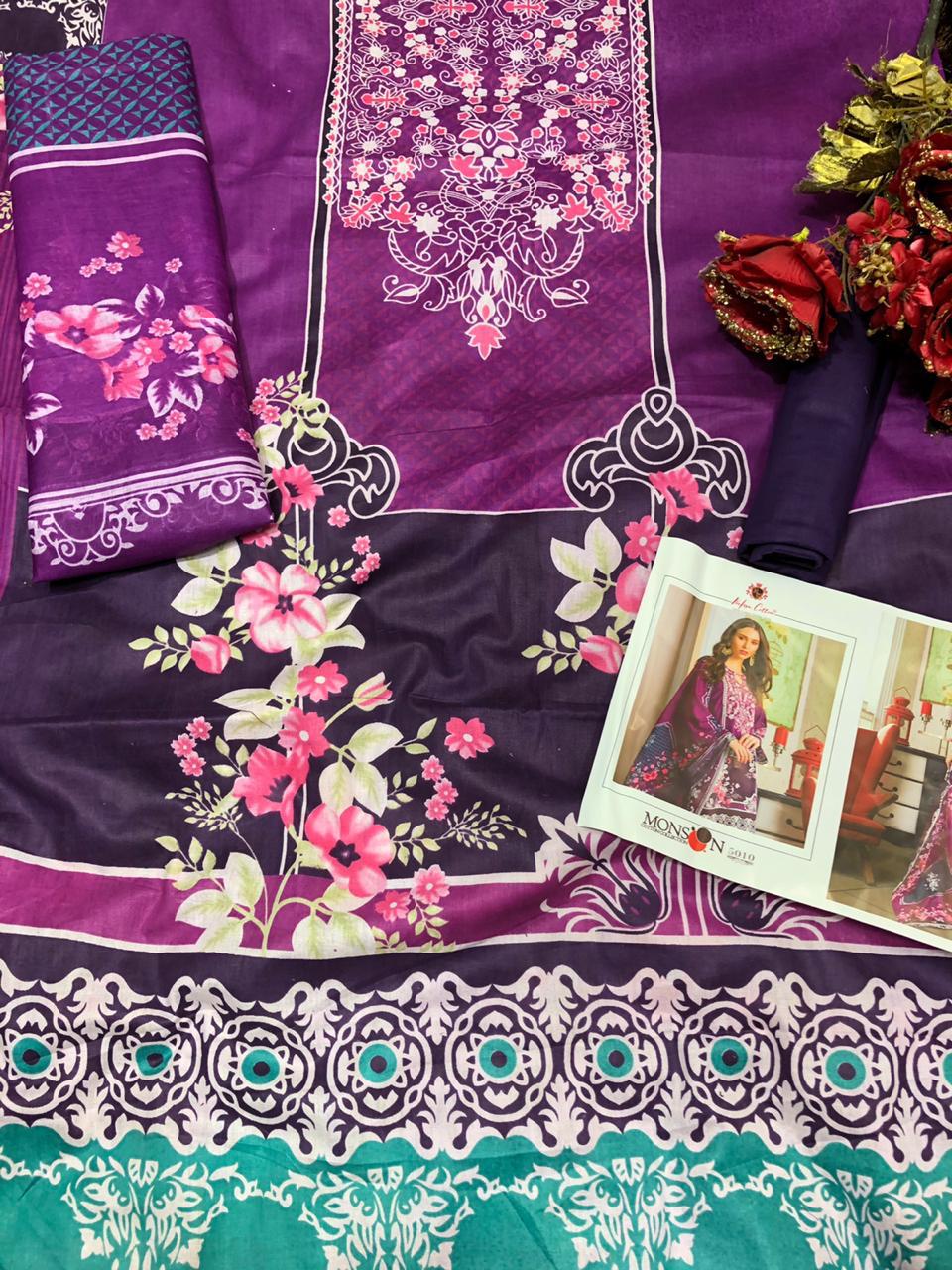Nafisa Cotton Presents Monsoon Cotton Collection Vol 5 Cotton Print Pakistani Suits