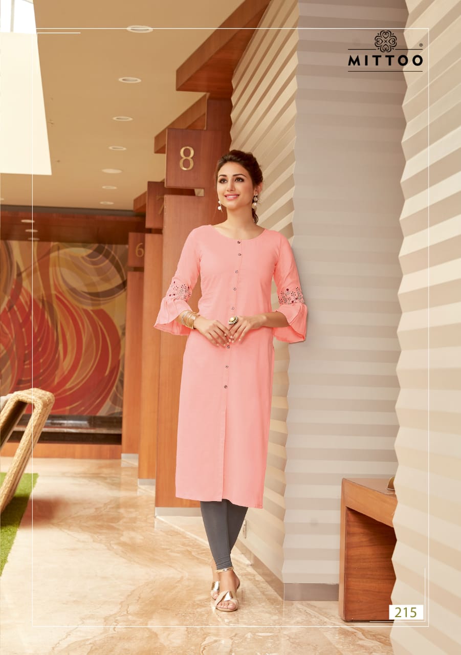 Mittoo Launched Payal Vol 12 Rayon Print Fancy Designer Kurtis Wholesale Dealer Surat