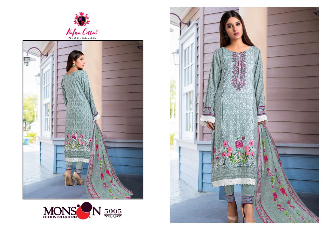 Nafisa Cotton Presents Monsoon Cotton Collection Vol 5 Cotton Print Pakistani Suits