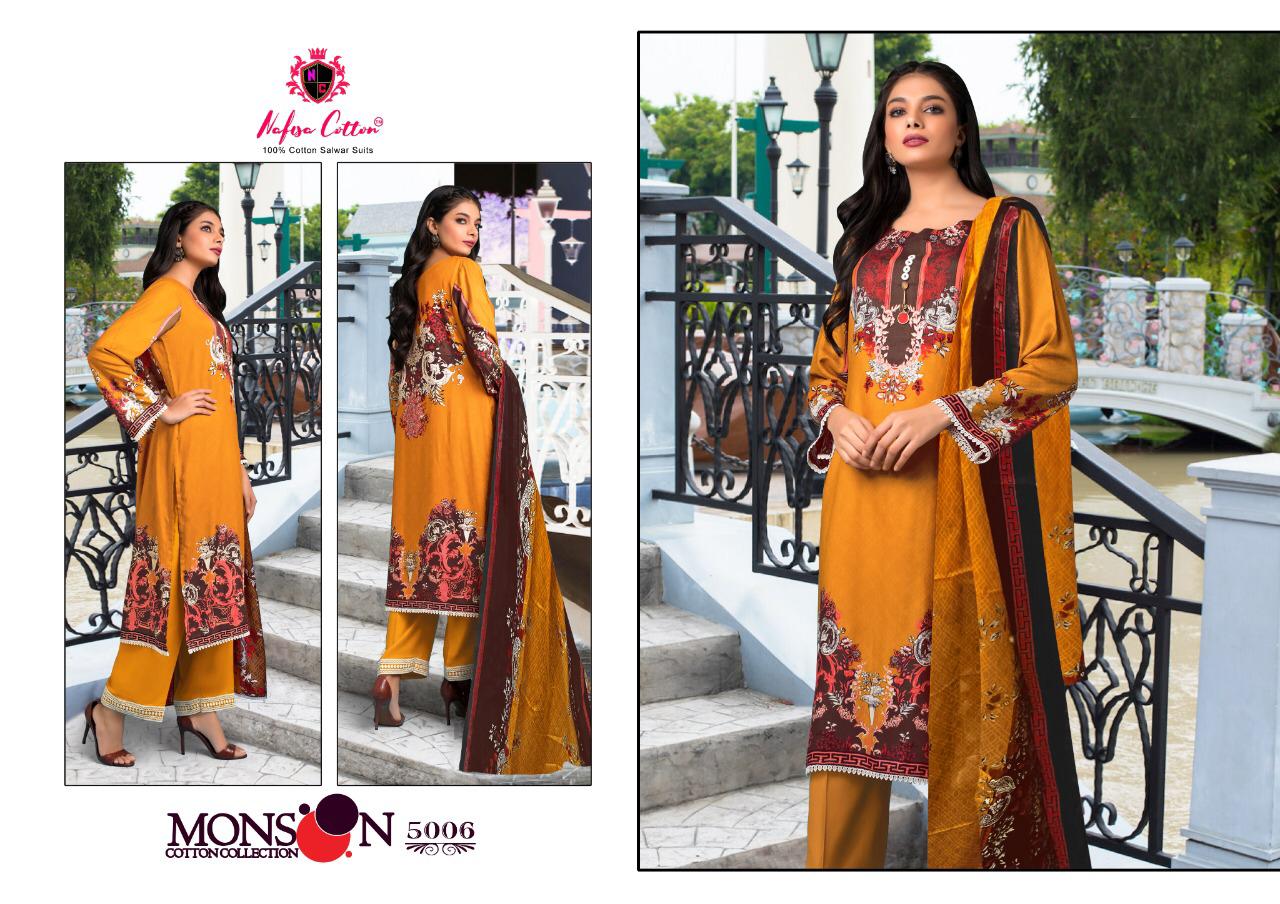 Nafisa Cotton Presents Monsoon Cotton Collection Vol 5 Cotton Print Pakistani Suits