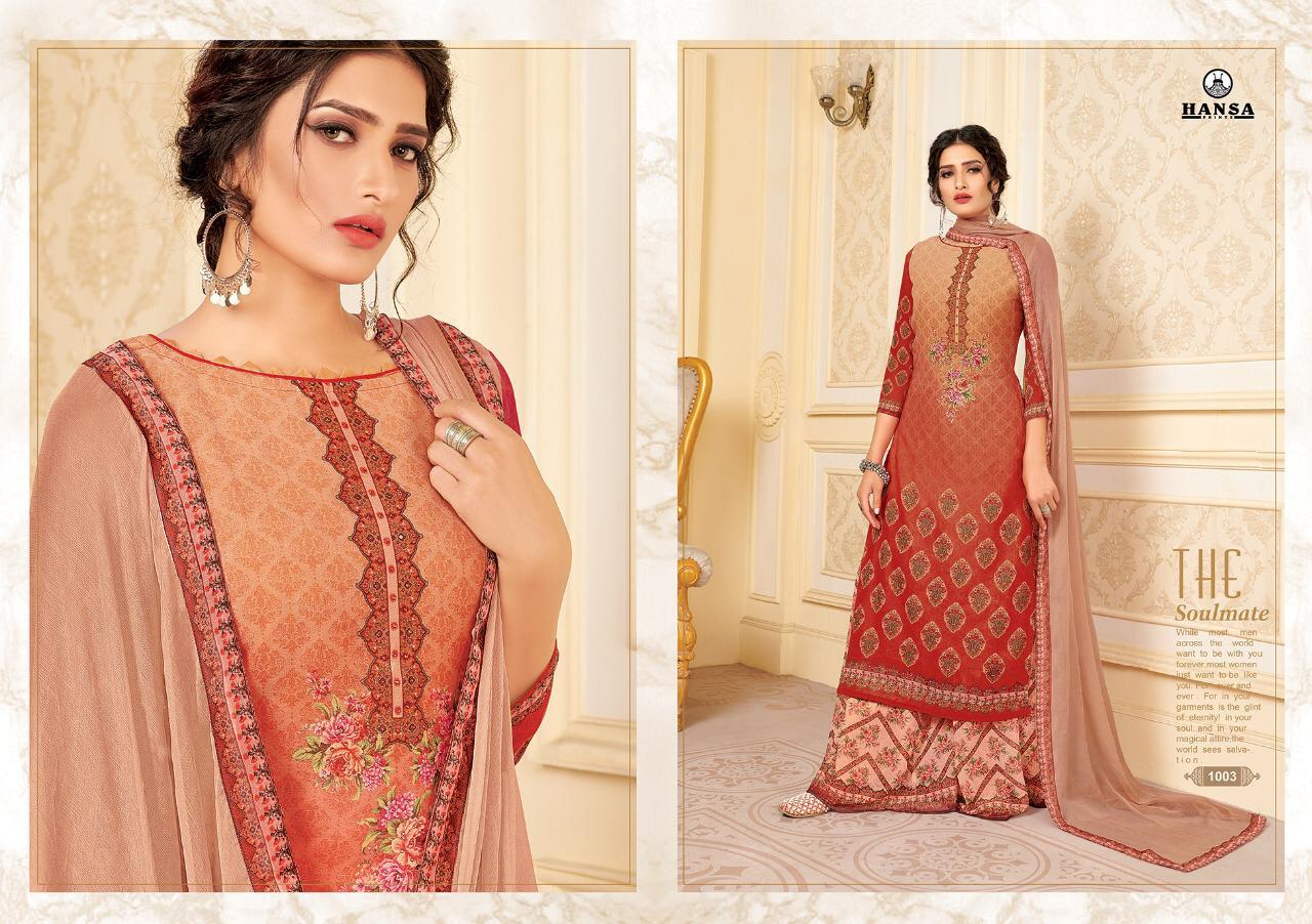 Hansa Prints Exclusive Era Georgette Digital Print With Handwork Salwar Kameez Wholesale Delar Surat