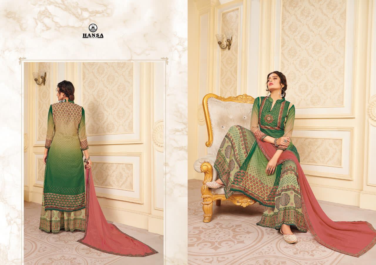 Hansa Prints Exclusive Era Georgette Digital Print With Handwork Salwar Kameez Wholesale Delar Surat