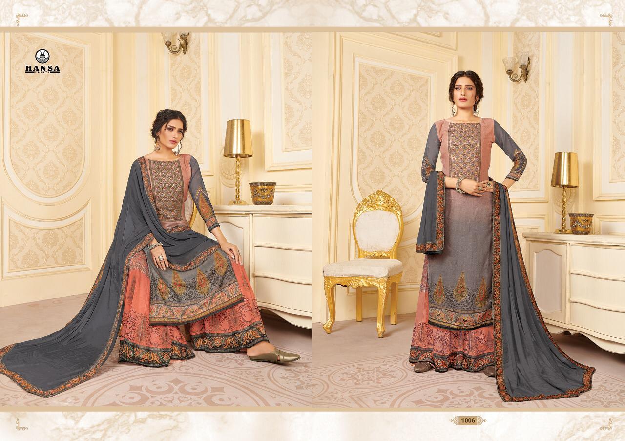 Hansa Prints Exclusive Era Georgette Digital Print With Handwork Salwar Kameez Wholesale Delar Surat