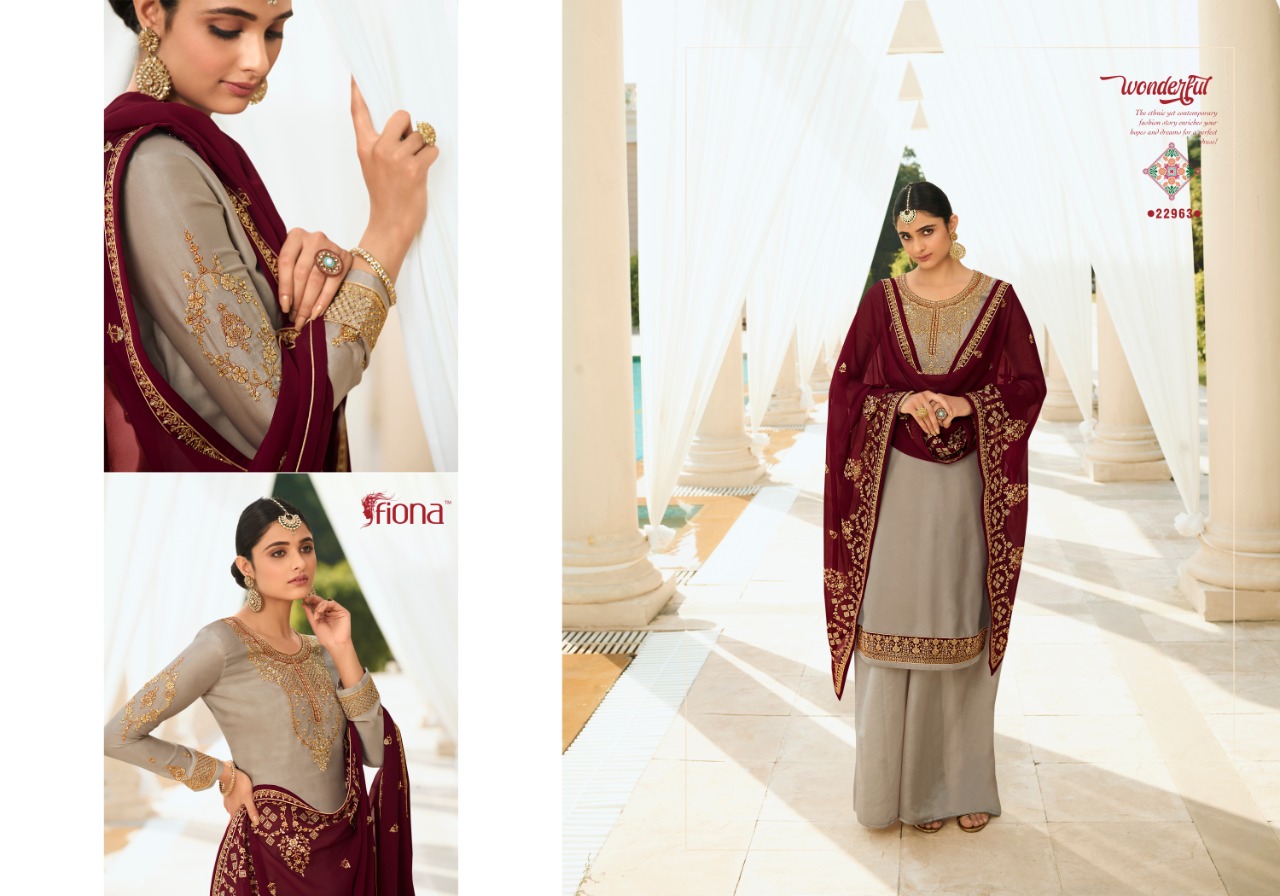 Fiona Launched Gulsan Georgette Fancy Designer Salwar Kameez Wholesale Dealer Surat