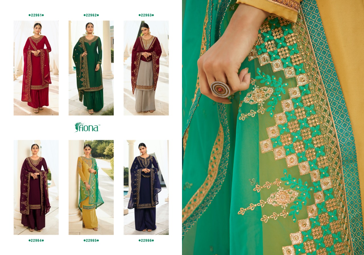 Fiona Launched Gulsan Georgette Fancy Designer Salwar Kameez Wholesale Dealer Surat