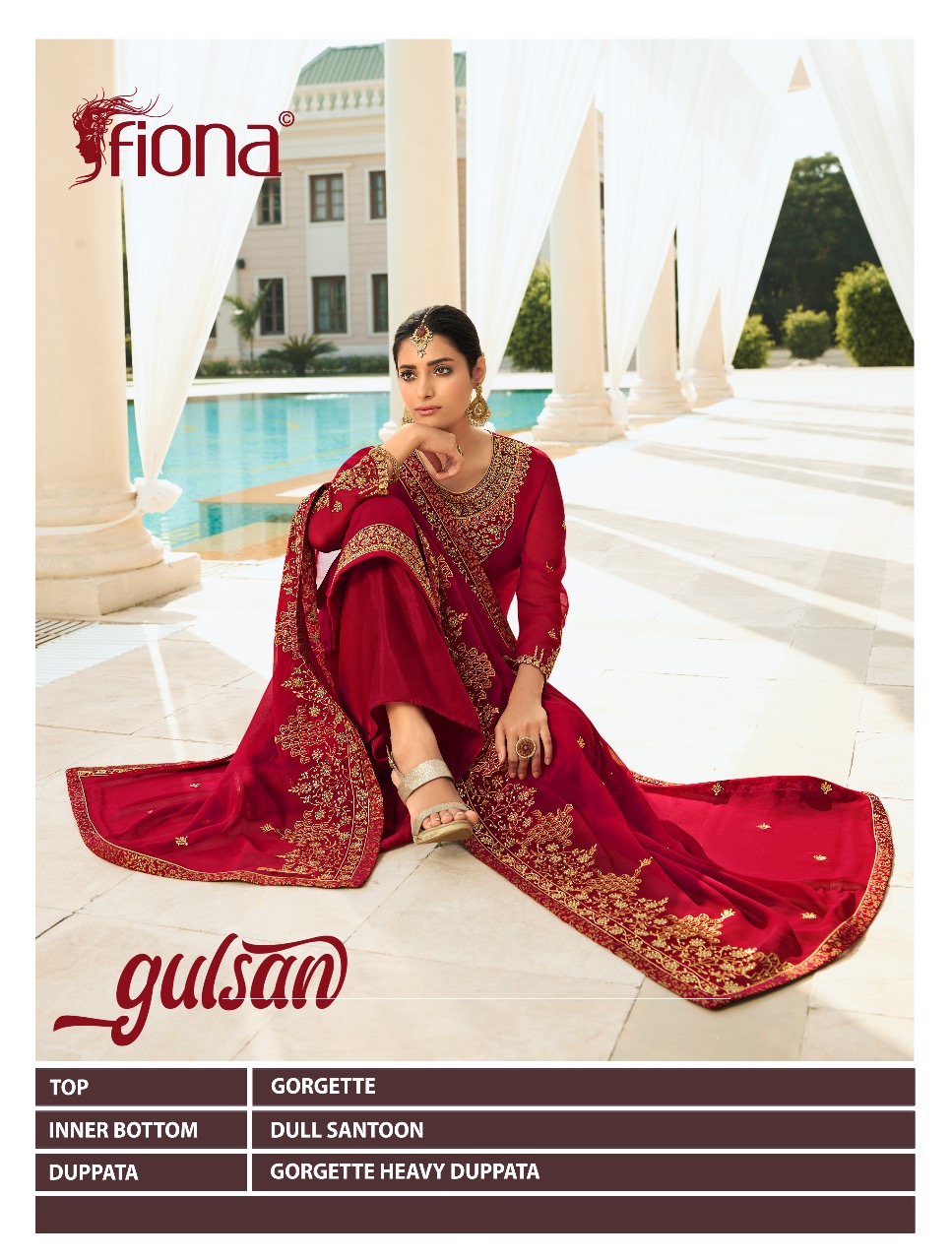 Fiona Launched Gulsan Georgette Fancy Designer Salwar Kameez Wholesale Dealer Surat