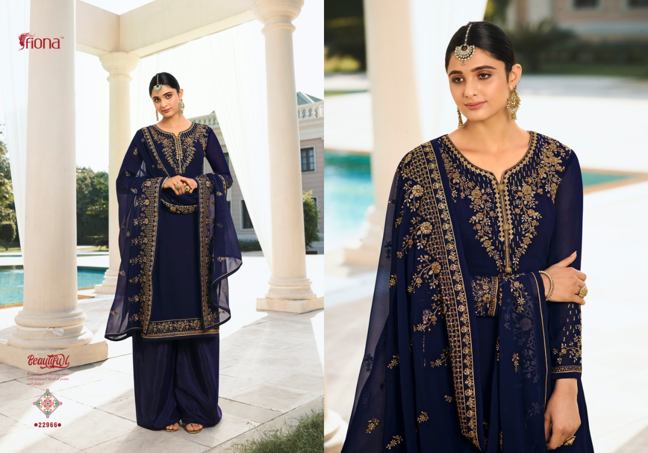 Fiona Launched Gulsan Georgette Fancy Designer Salwar Kameez Wholesale Dealer Surat