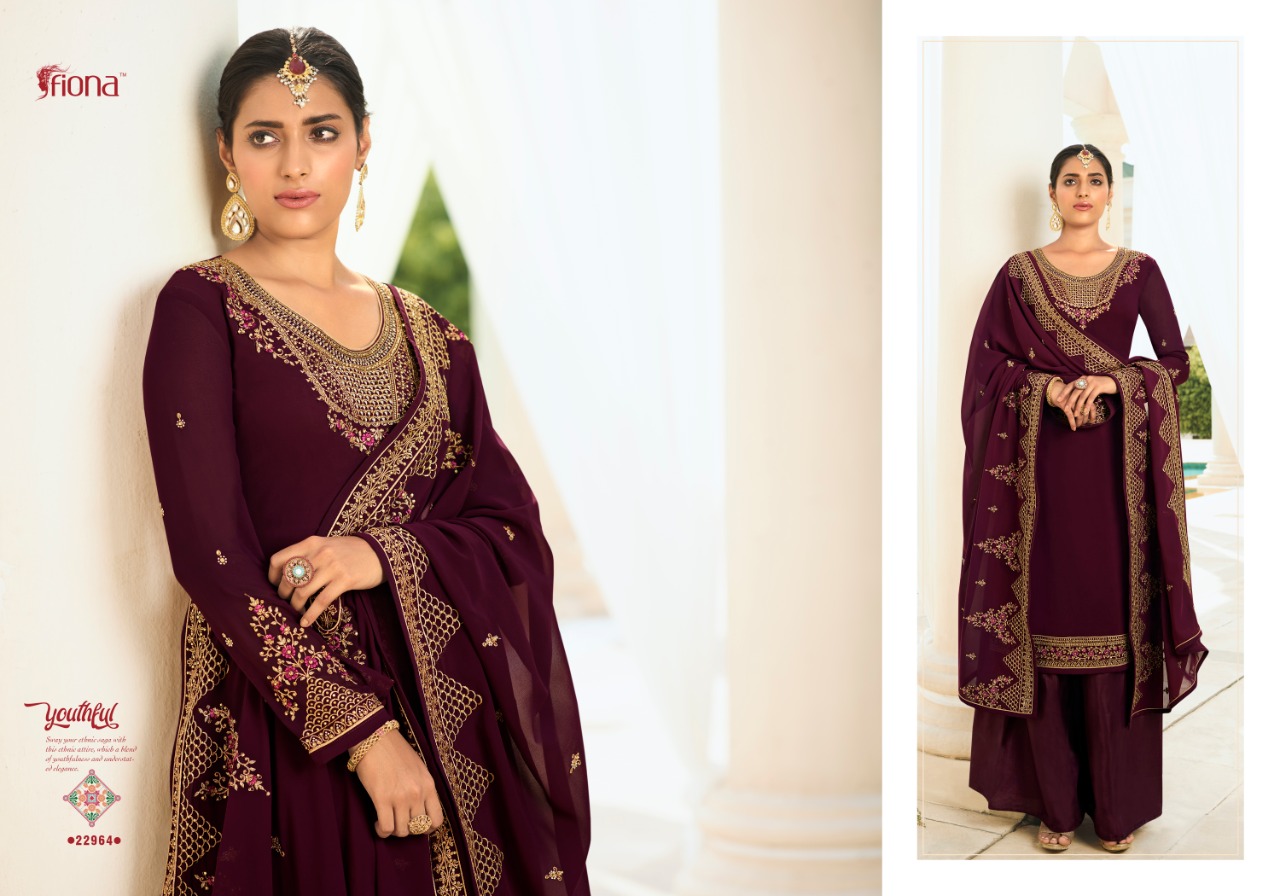 Fiona Launched Gulsan Georgette Fancy Designer Salwar Kameez Wholesale Dealer Surat