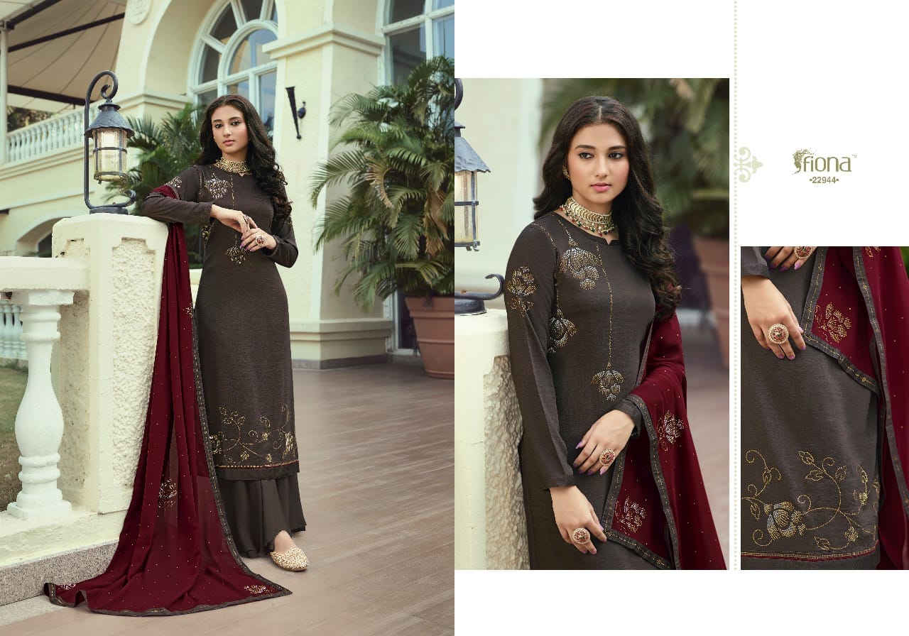 Fiona Launched Ujjwala Vol 5 Shree Soft Silk With Designer Top Salwar Kameez Wholesale Dealer Surat