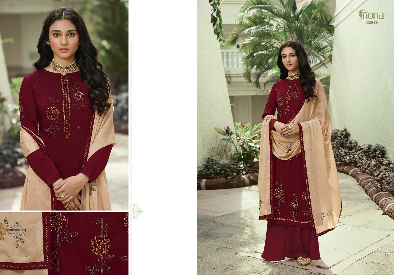 Fiona Launched Ujjwala Vol 5 Shree Soft Silk With Designer Top Salwar Kameez Wholesale Dealer Surat