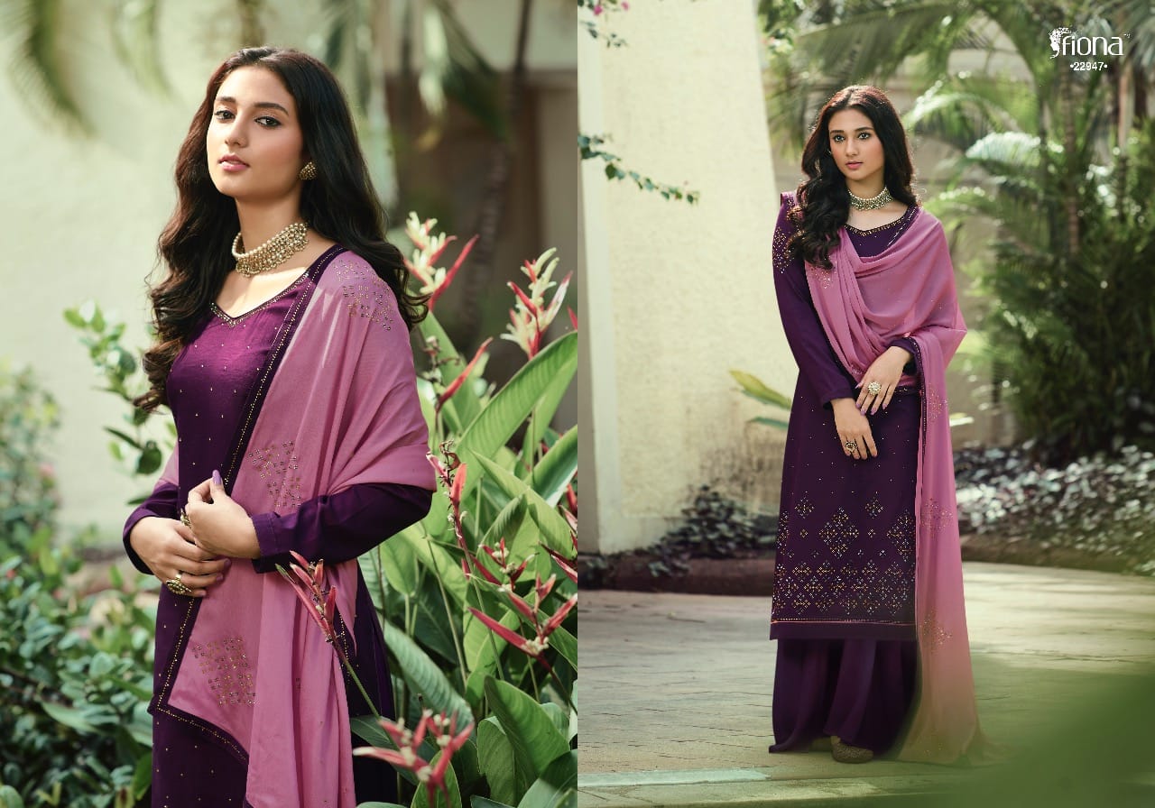 Fiona Launched Ujjwala Vol 5 Shree Soft Silk With Designer Top Salwar Kameez Wholesale Dealer Surat