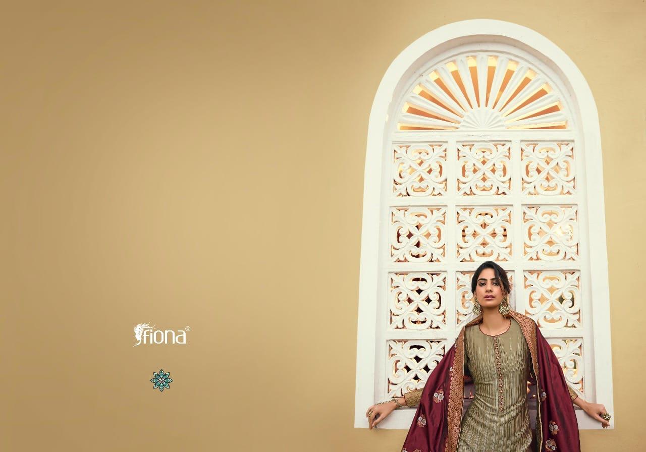Fiona Launched Gulzar Jacquard With Handwork Wedding Wear Salwar Suits Wholesale Dealer Surat