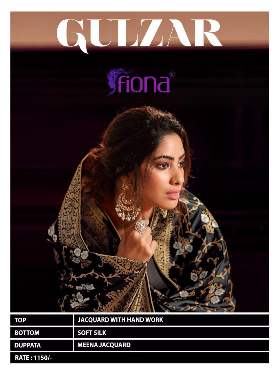 Fiona Launched Gulzar Jacquard With Handwork Wedding Wear Salwar Suits Wholesale Dealer Surat