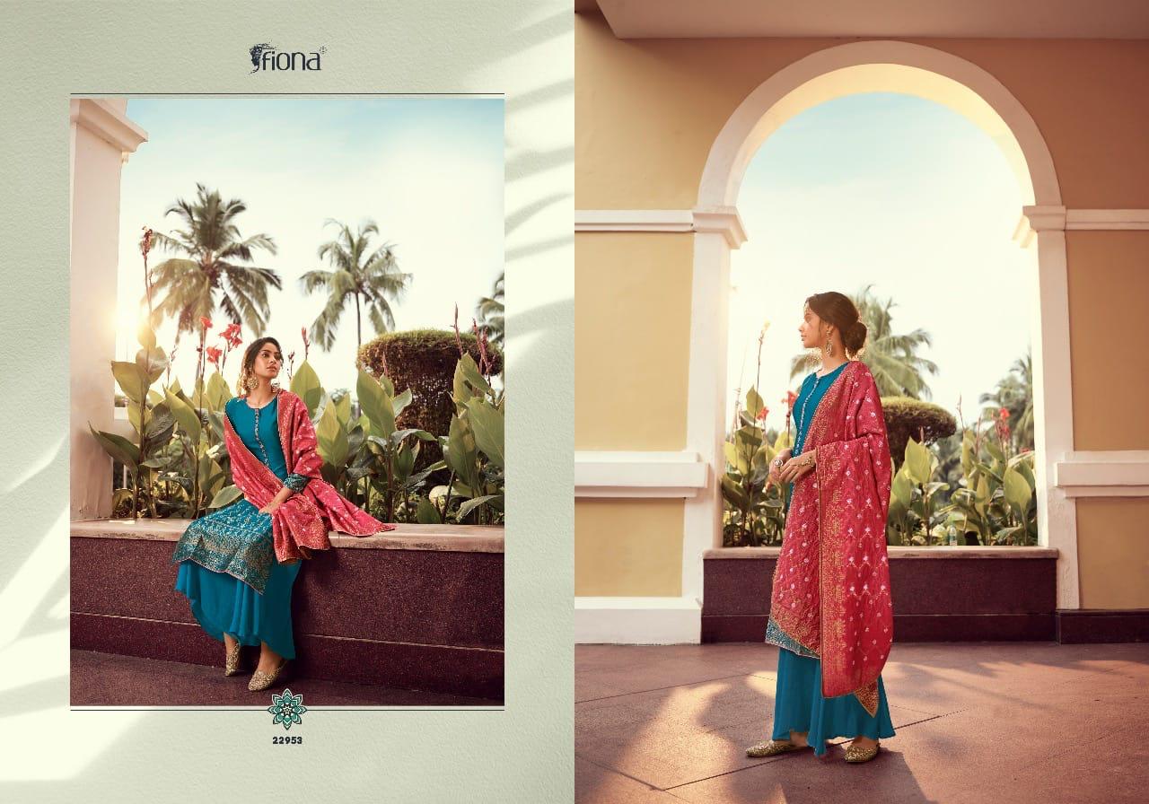 Fiona Launched Gulzar Jacquard With Handwork Wedding Wear Salwar Suits Wholesale Dealer Surat