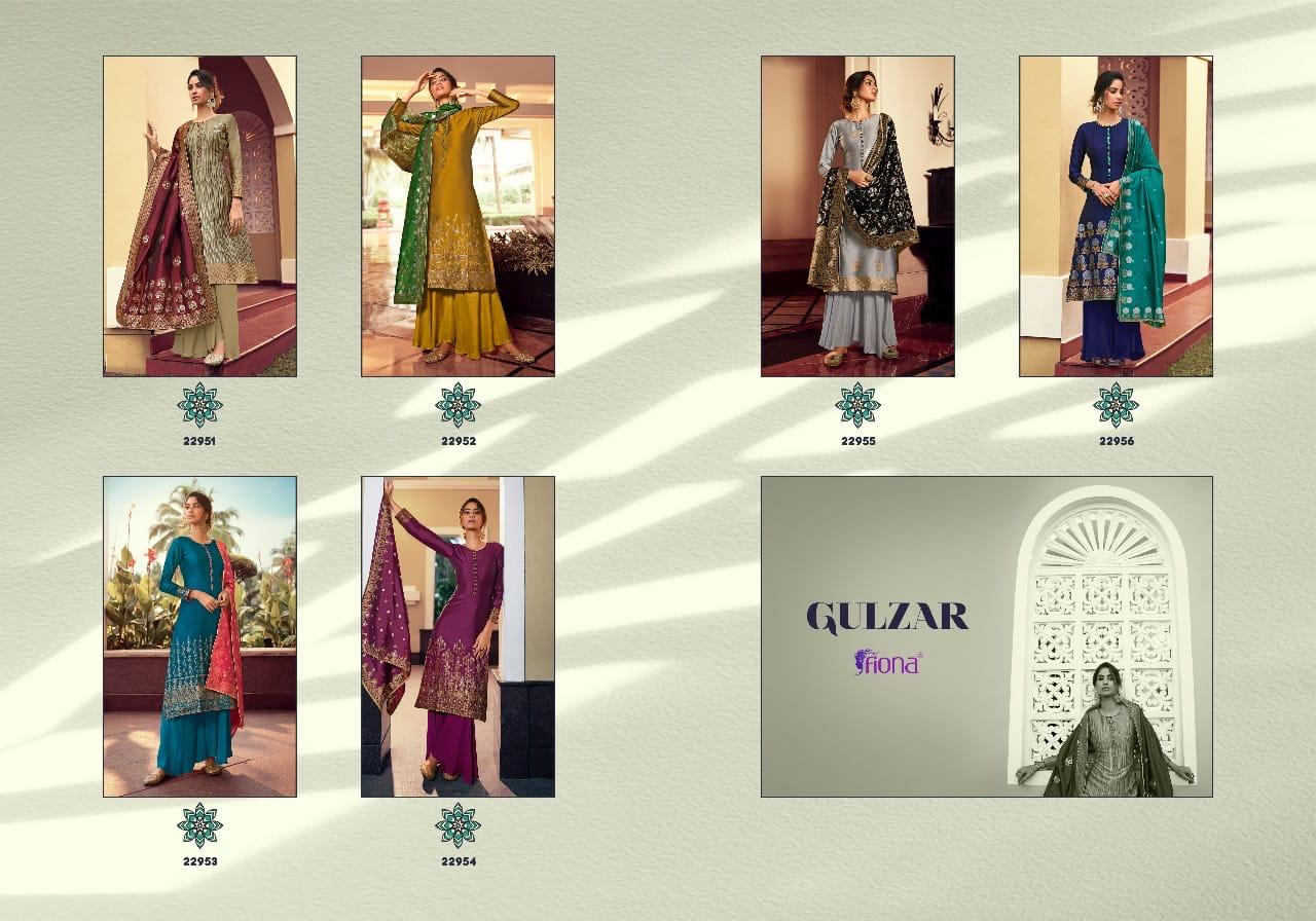 Fiona Launched Gulzar Jacquard With Handwork Wedding Wear Salwar Suits Wholesale Dealer Surat