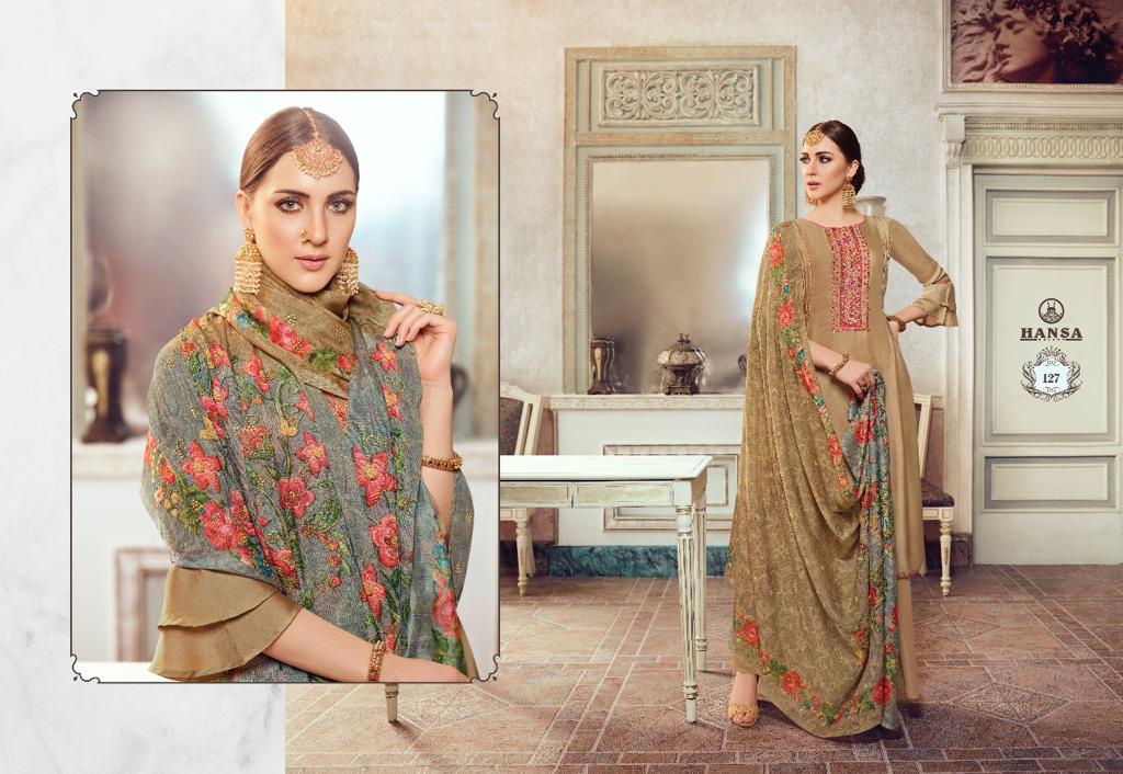 Hansa Hidaya Presents Ara Satin Georgette With Embroidery Work Salwar Kameez Wholesale Dealer Surat