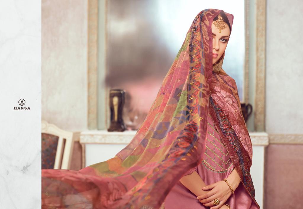 Hansa Hidaya Presents Ara Satin Georgette With Embroidery Work Salwar Kameez Wholesale Dealer Surat